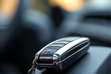 Symbolbild für einen Privatkredit, zeigt ein neues Auto